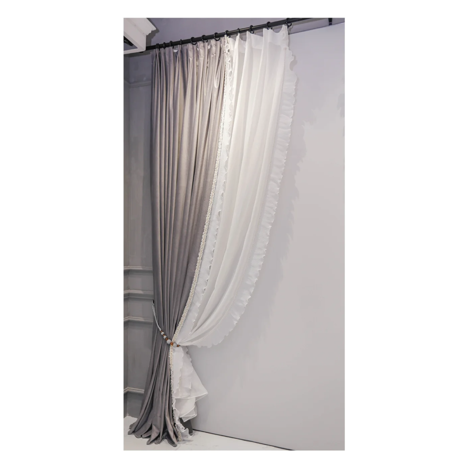 lace-thick-velvet-window-curtain, luxury-curtains, blackout-curtains